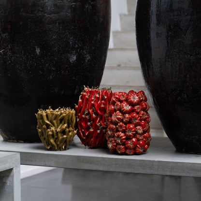 Vase with peppers red Large 27 cm