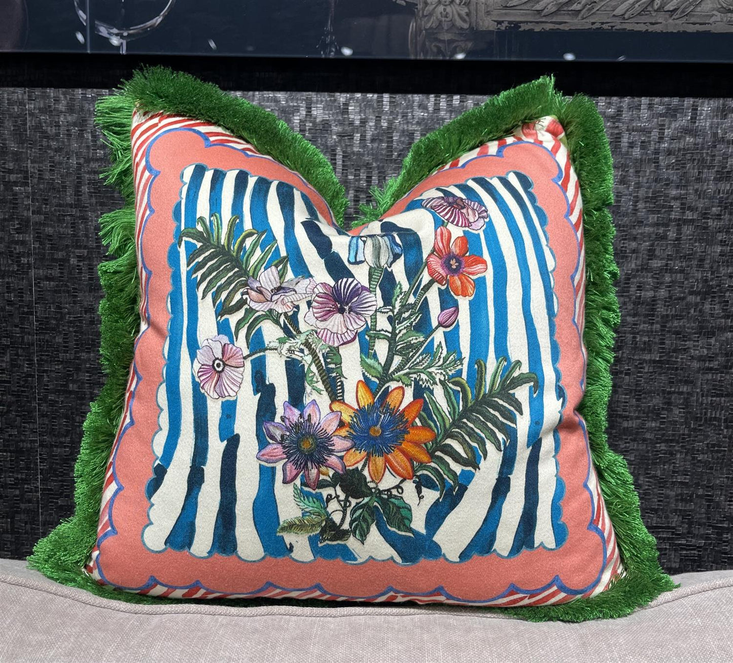 Putetrekk Ioli pink 45x45 cm