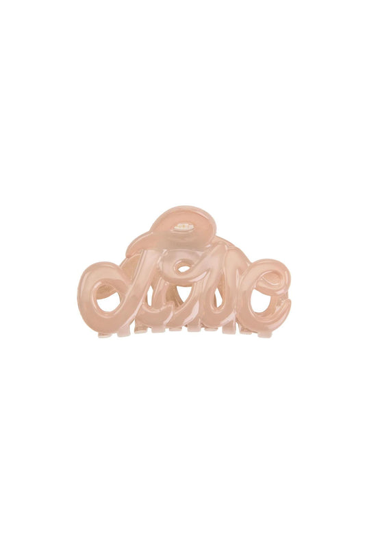 Hair Clip Love Claw Nude 5 cm