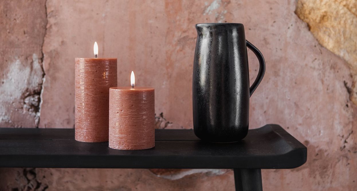 LED kubbelys Sandstone 7,8x15,2 cm