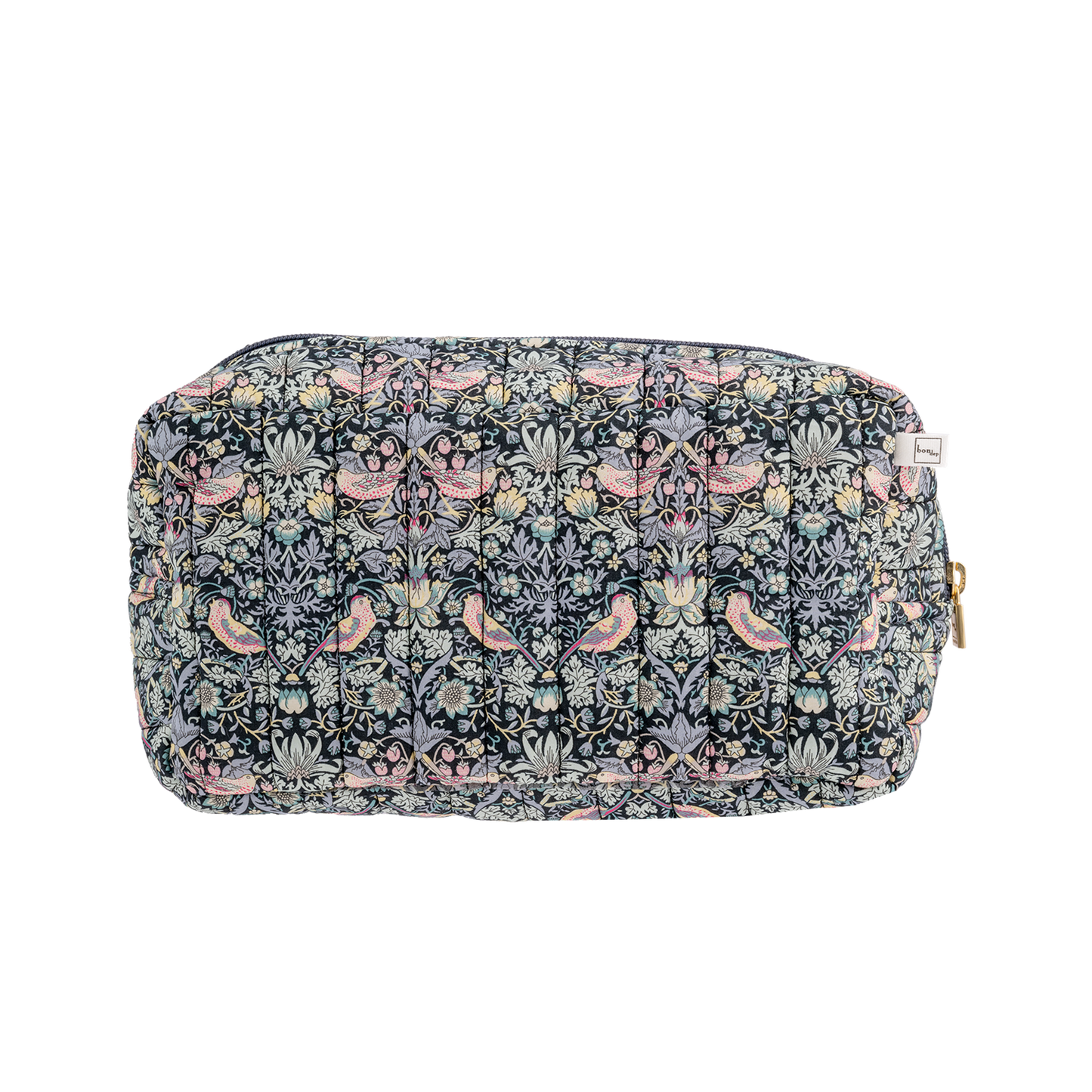 Toiletry Bag Square Liberty Strawberry Thief Black