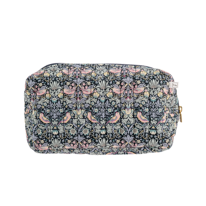 Toiletry Bag Square Liberty Strawberry Thief Black
