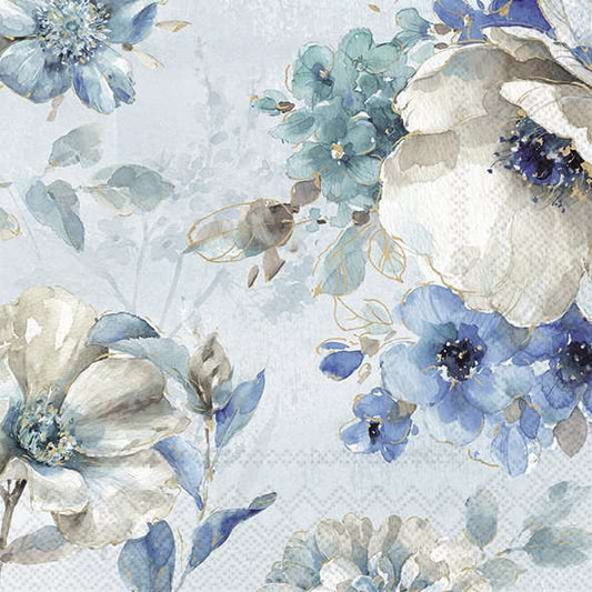 Serviett lunch Malea blue