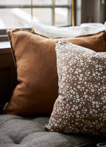 Putetrekk Sabina varm brun 45x45 cm