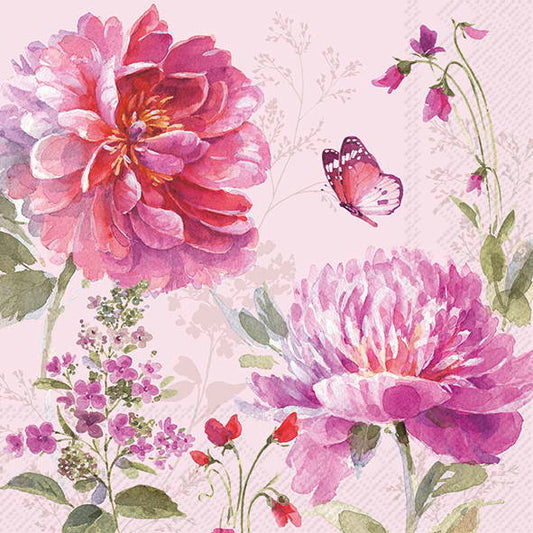 Serviett lunch Jardin Rose