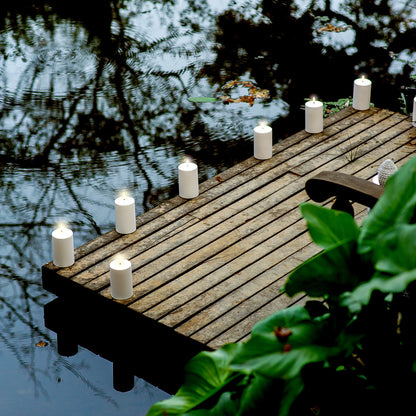 LED utelys kubbelys 10,1x7,8 cm hvit