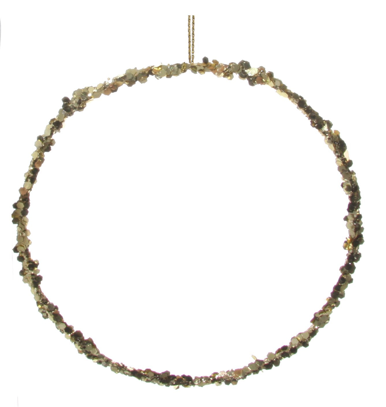 Juletrepynt glitter ring 12 cm