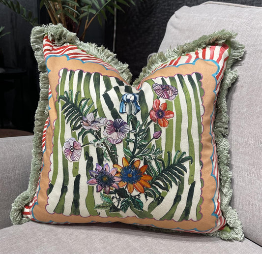 Putetrekk Ioli peach 45x45 cm