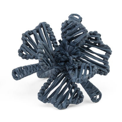 Serviettring Flower Blue
