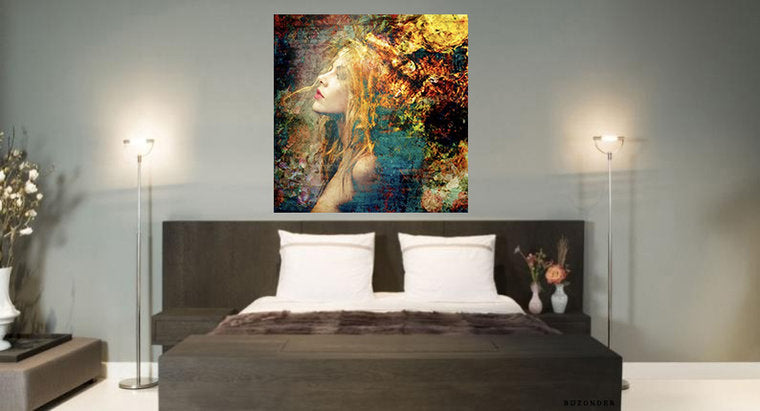 Pleksiglass bilde Silvery 120x120 cm