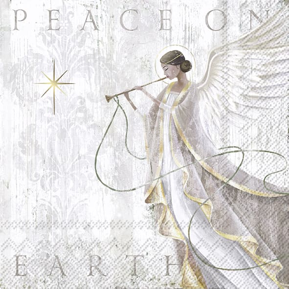Napkin Lunch Angel's Grace grey
