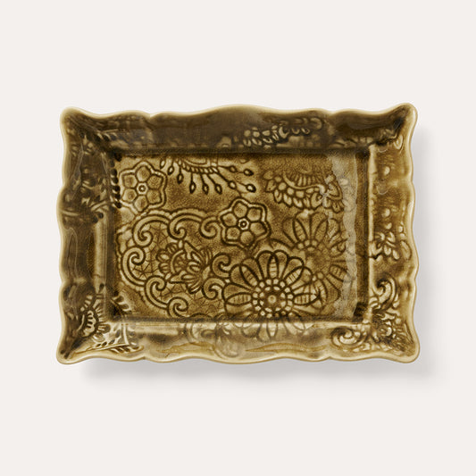 Asjett 19x13 cm Sand