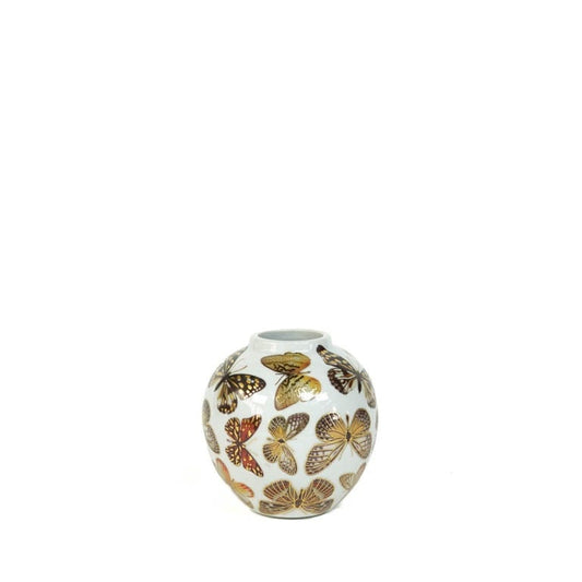 Vase porselen sommerfugl 11 cm