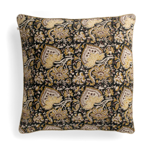 Putetrekk Oriental sort 50x50 cm