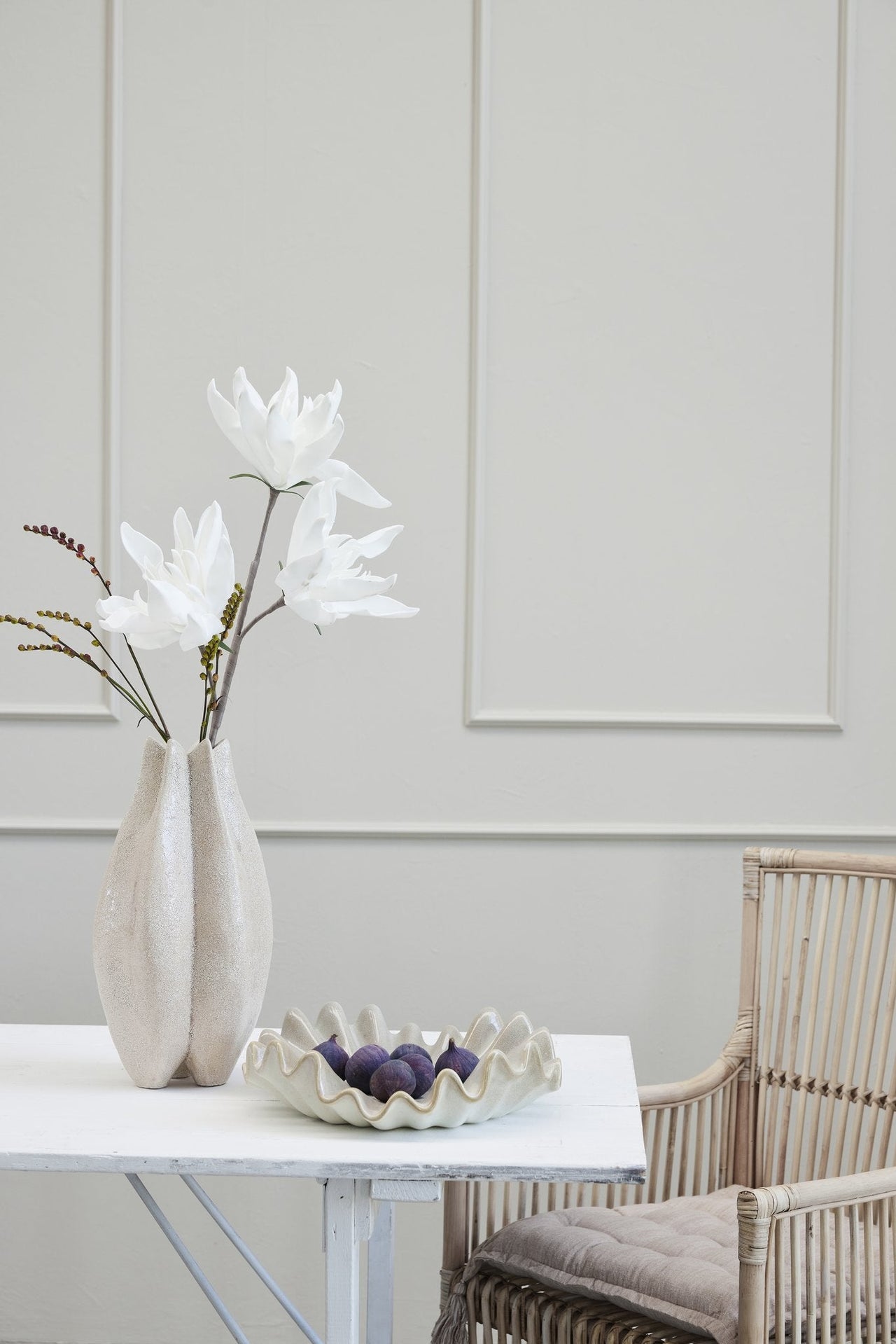 Happia flower white 85 cm