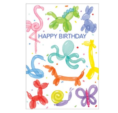 Kort m/konvolutt Balloon animals