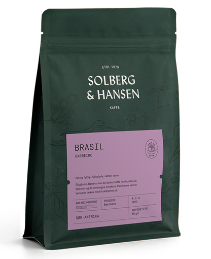 Brasil Barreiro kaffe hele bønner 250 gram