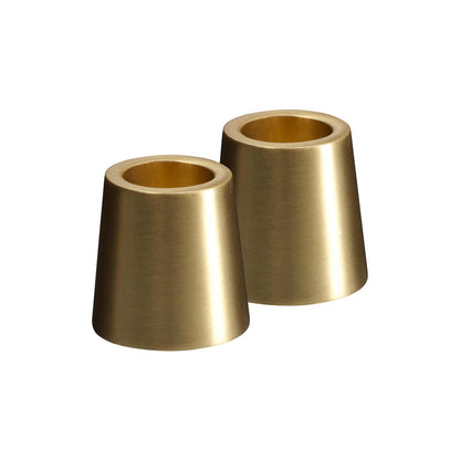Candle Holder Mini Brass S/2