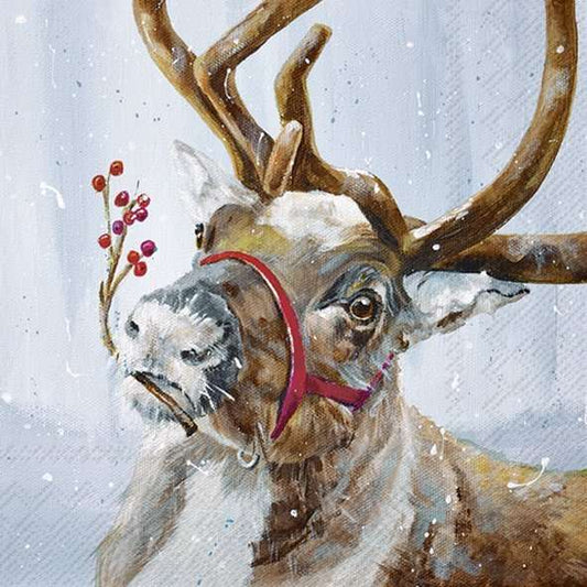 Serviett lunch Sam in the Snow blue