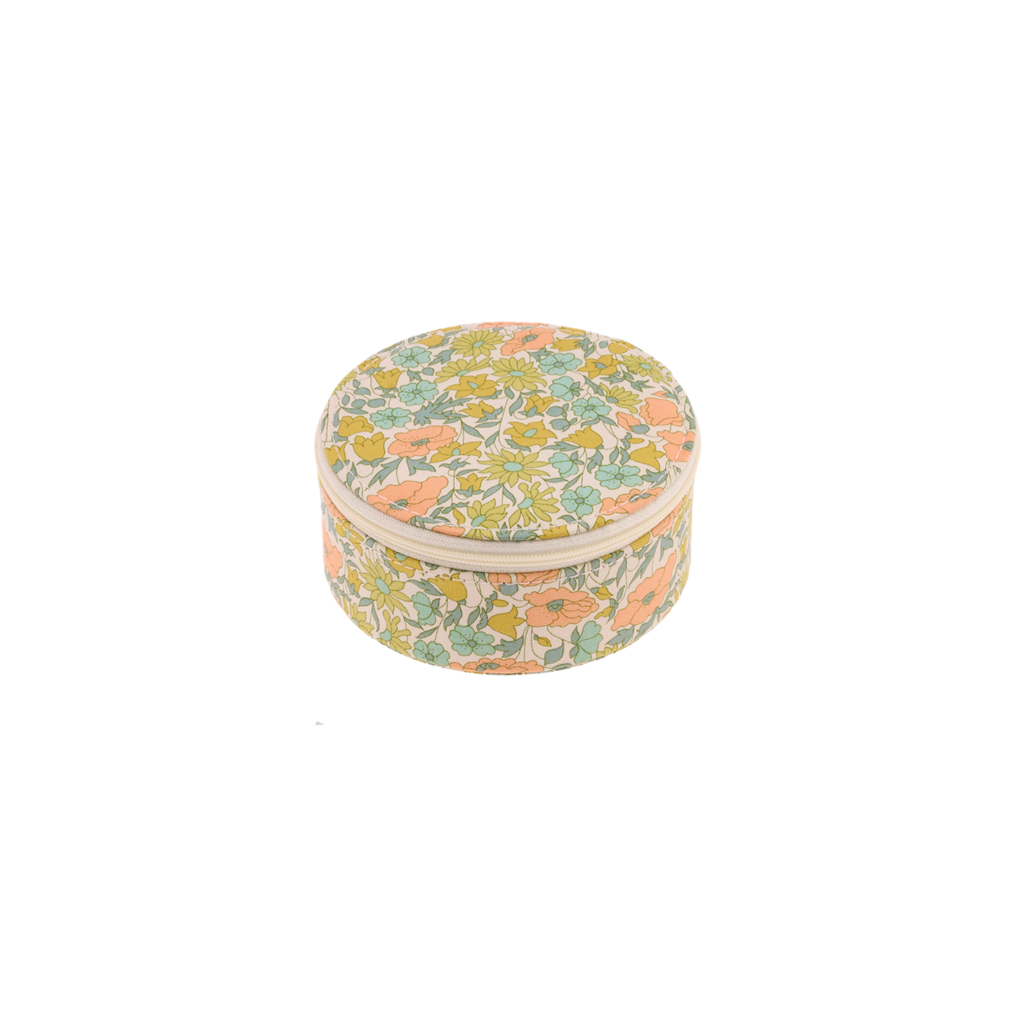 Jewellery box round Liberty Poppy & Daisy Pastel