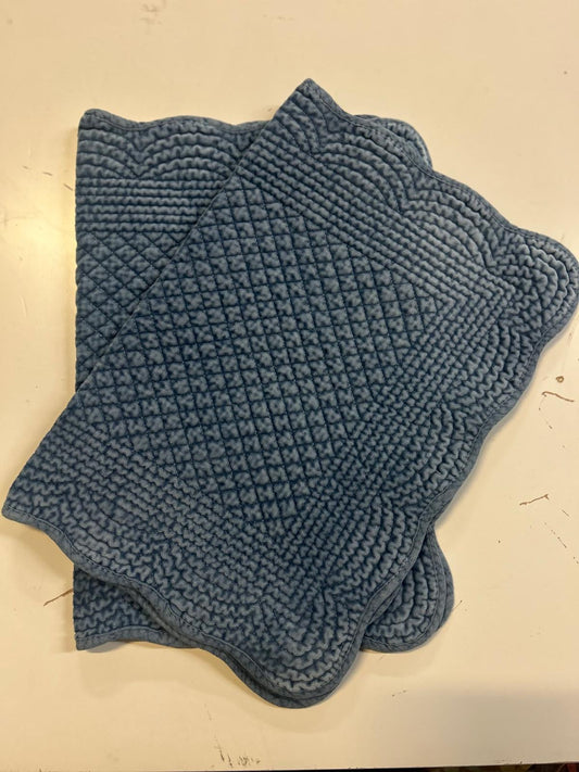 Spisebrikke velour Moonlight Blue