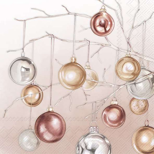Serviett lunch Copper Baubles copper