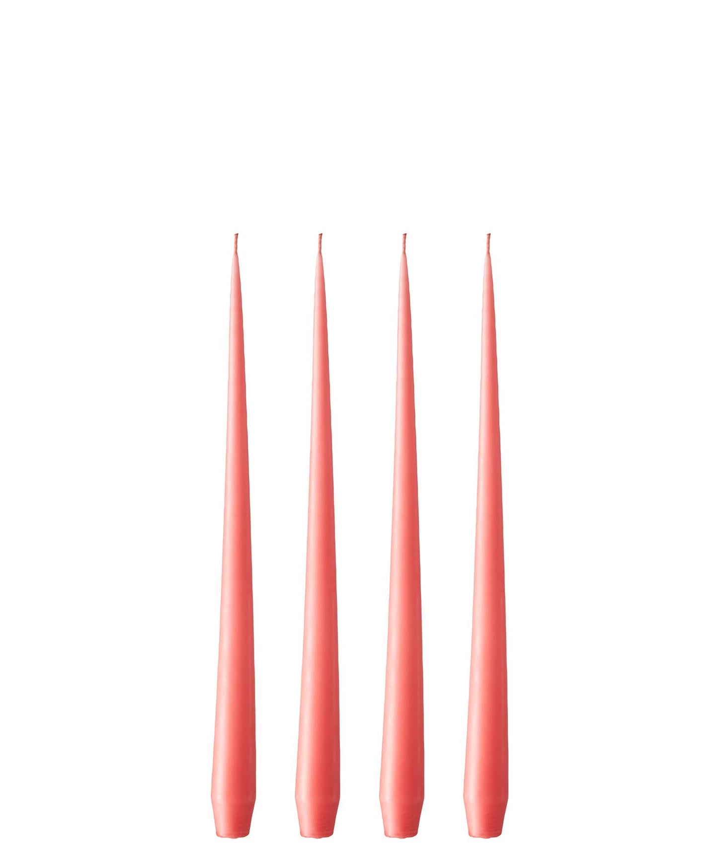 26 Coral Reef taper candles matte 32 cm