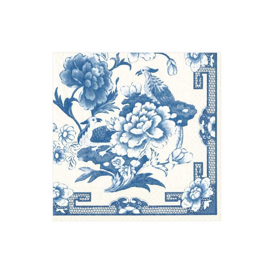 Napkin coffee blue and white