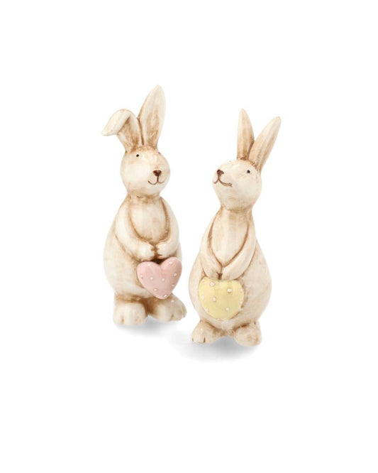 Kanin med hjerte 18 cm