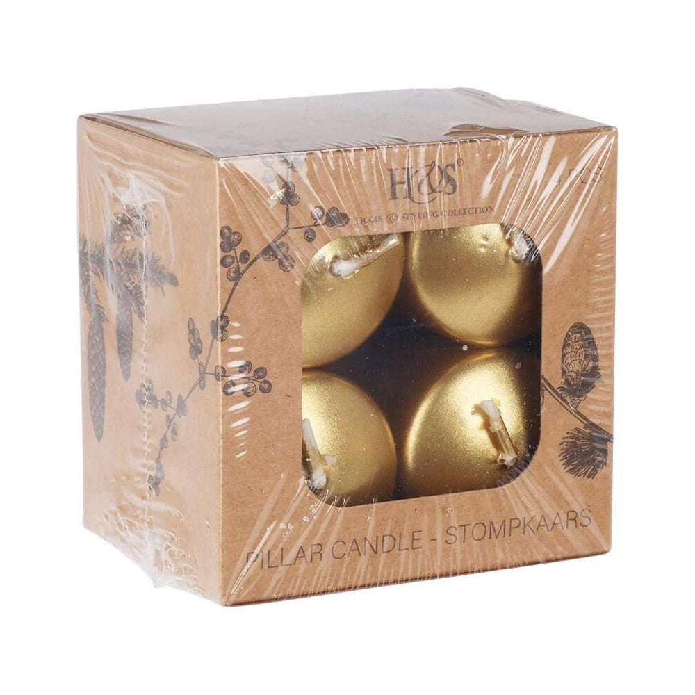 Kubbelys mini gull metallic 4x6 cm