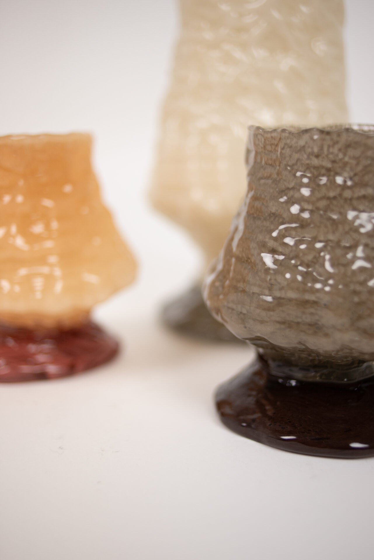 Telysholder Kiva fersken 15 cm