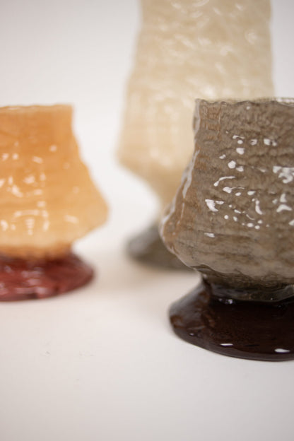 Telysholder Kiva fersken 15 cm