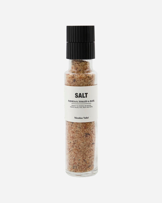 Salt parmesan, tomat og basilikum 300 gram