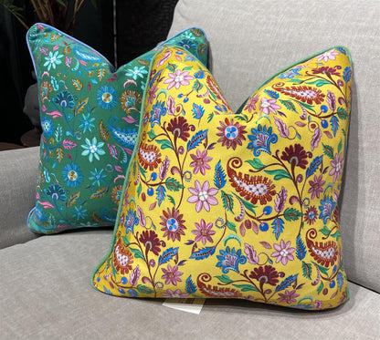 Putetrekk Alexandra Ochre 45x45 cm