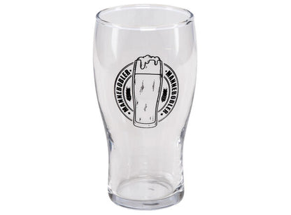 Ølglass m/åpner Mannebobler 500 ml