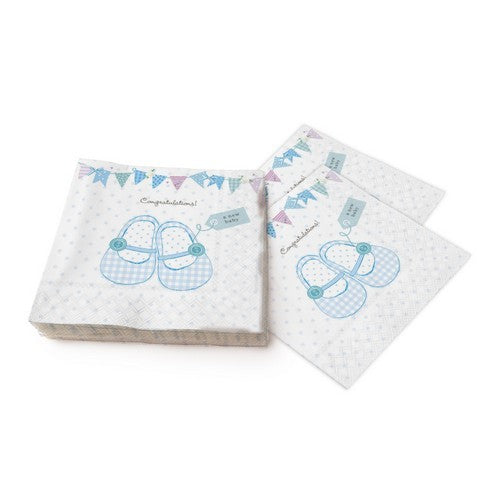 Napkin Lunch Baby Shoes blue