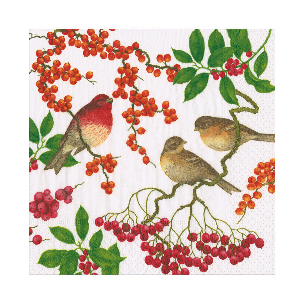 Serviett lunch Birds and Berries