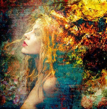 Plexiglass print Silvery 120x120 cm