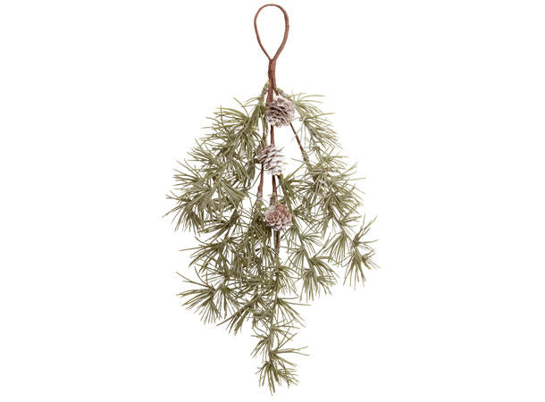 Sprig spruce with cones 36 cm