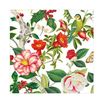 Napkin lunch Christmas chinoiserie white