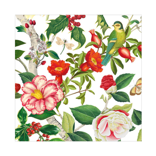 Serviett lunch Christmas chinoiserie white