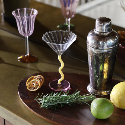 Glass Coupe curve caramel S/2