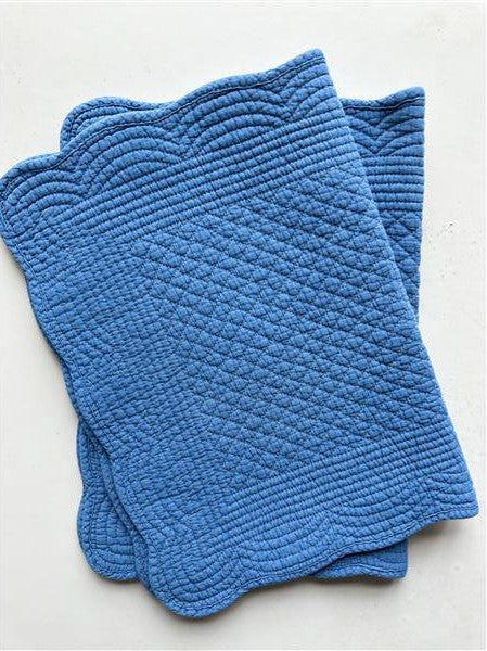 Spisebrikke bomull Greek Blue