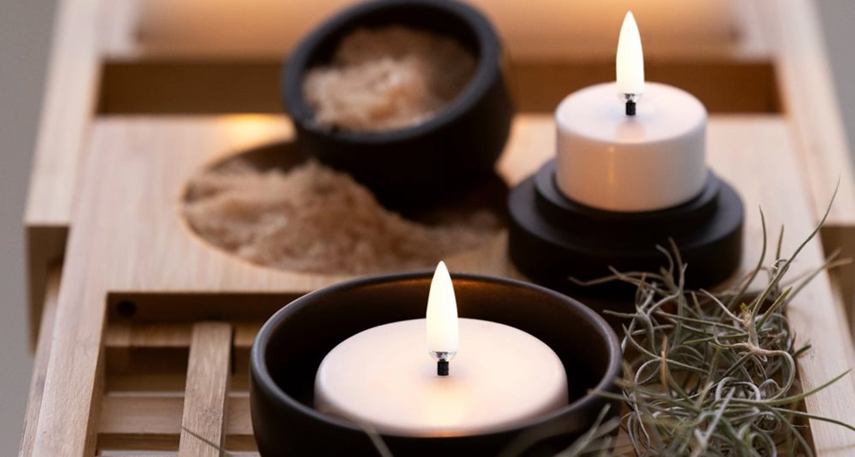 LED tealight white maxi 6.1x2.2 cm