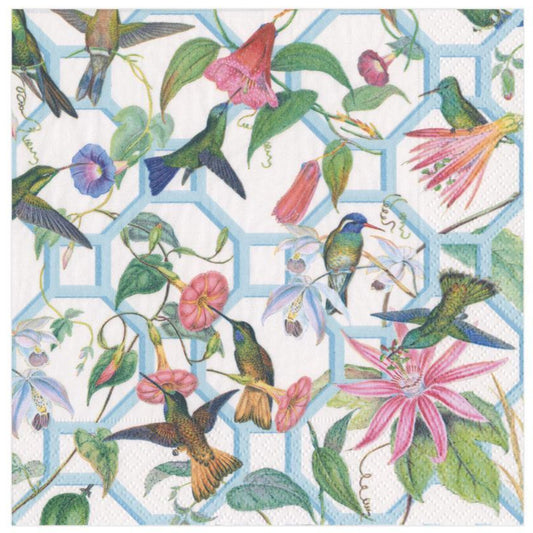 Serviett lunch Hummingbird trellis
