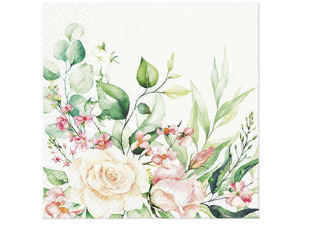 Serviett Lunch Floral Moments 20 stk