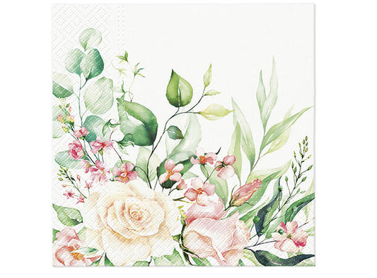 Napkin Lunch Floral Moments 20 pcs
