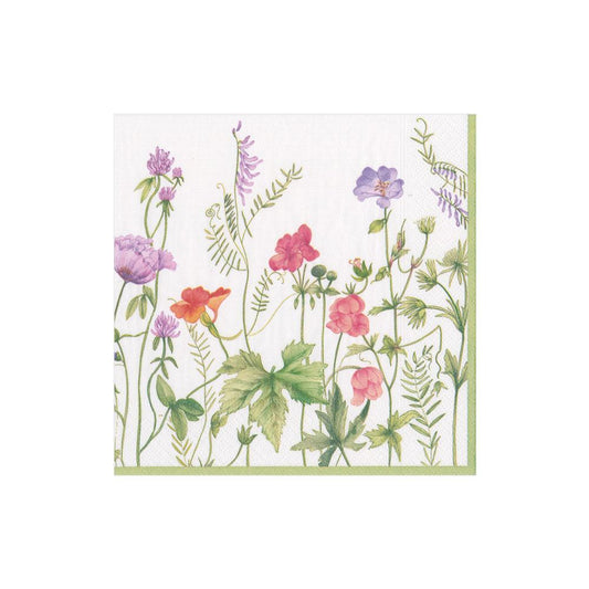 Serviett Kaffe French Floral