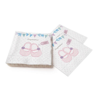 Napkin Lunch Baby Shoes Pink