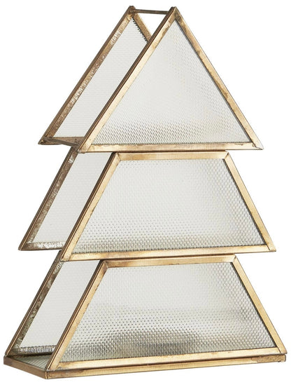 Tealight holder Christmas tree 17 cm